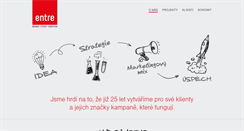 Desktop Screenshot of entre.cz